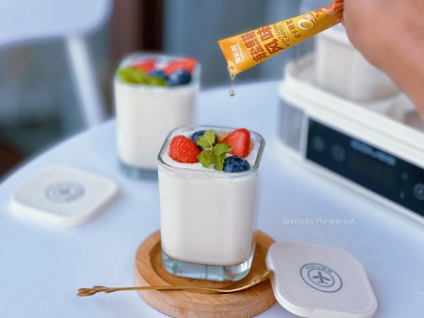 香滑拉丝零糖零脂肪水果酸奶