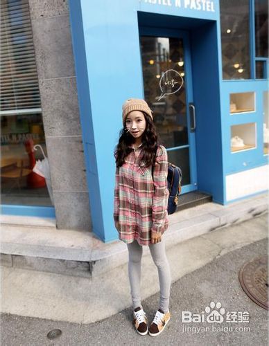 韩流街拍美女穿搭术显瘦显高超给力