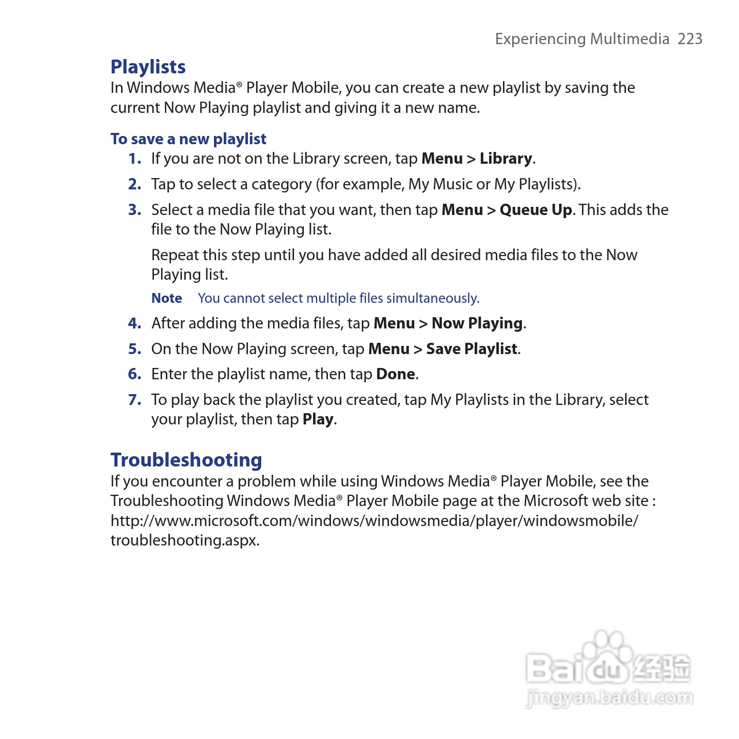 HTC Touch Cruise手机说明书:[23]
