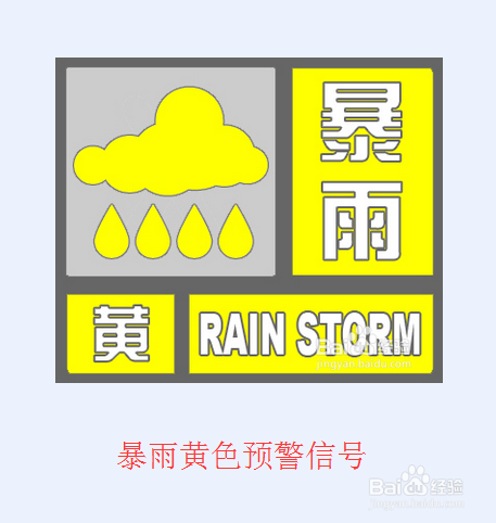 暴雨预警信号