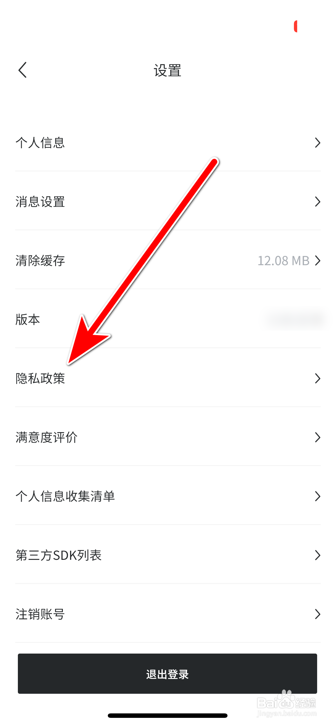 睿蓝汽车如何查看隐私政策
