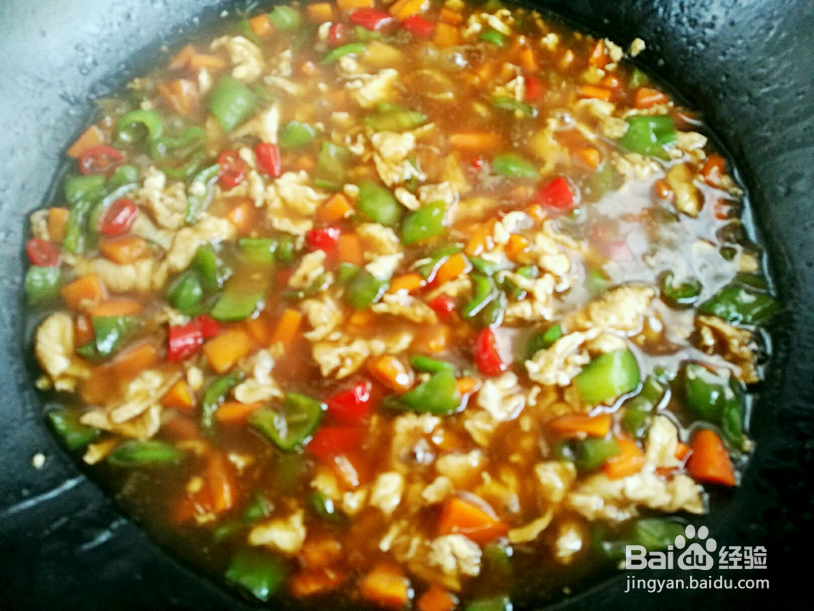 青椒鸡蛋面的做法