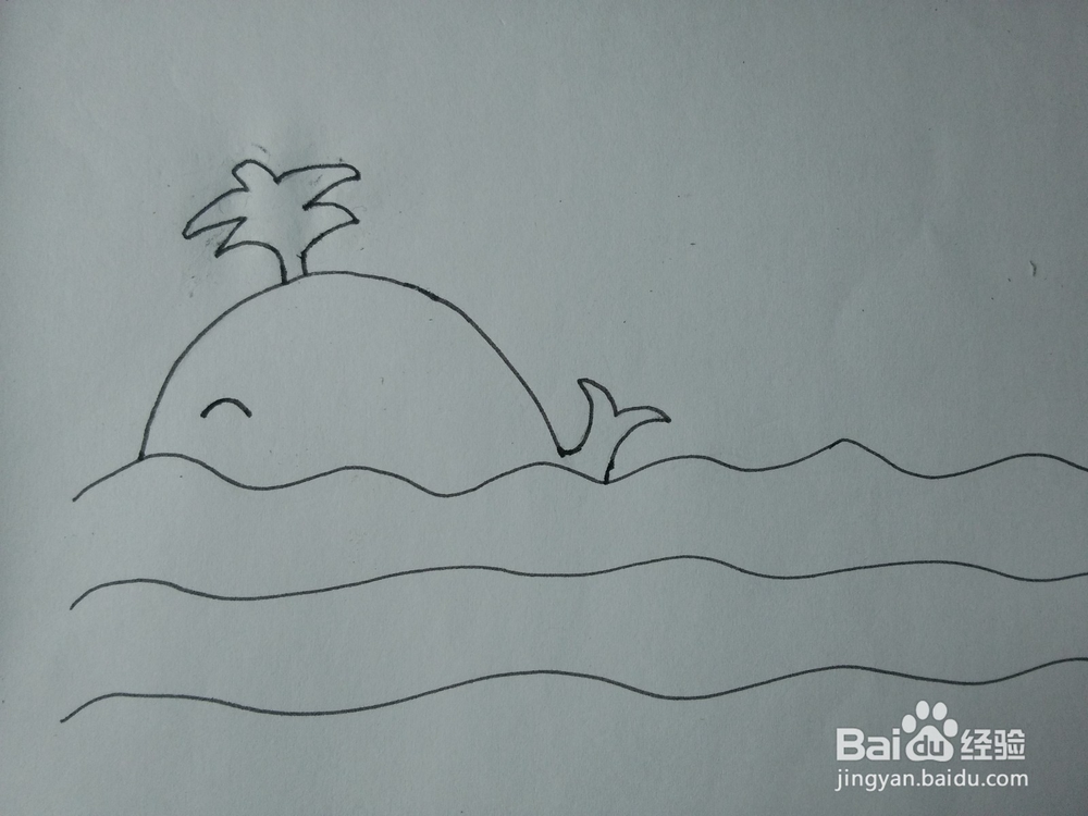 简笔画——怎么画鲸鱼