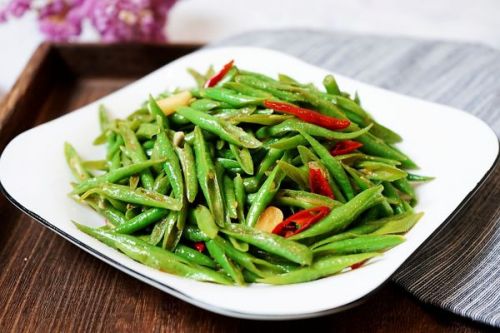 辣椒爆炒豇豆丝