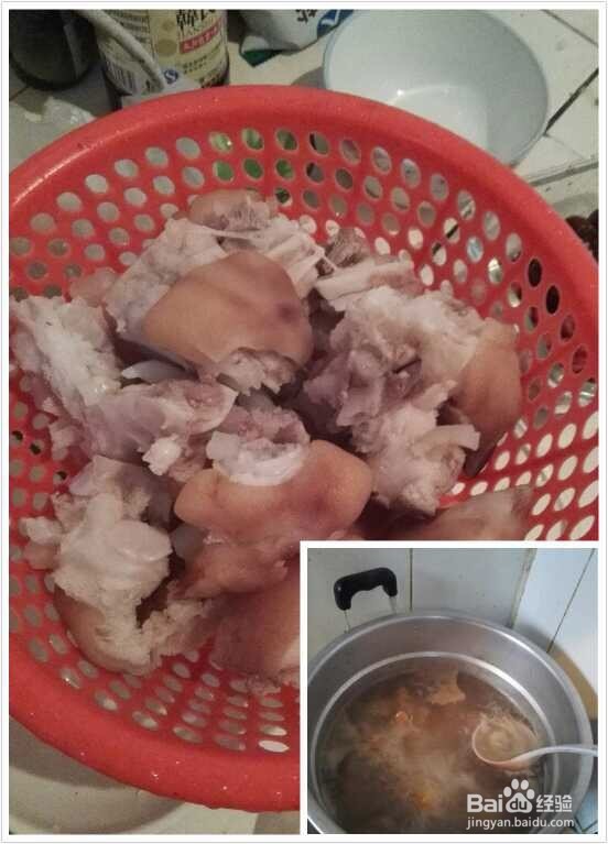 美容养颜:红枣花生猪蹄汤