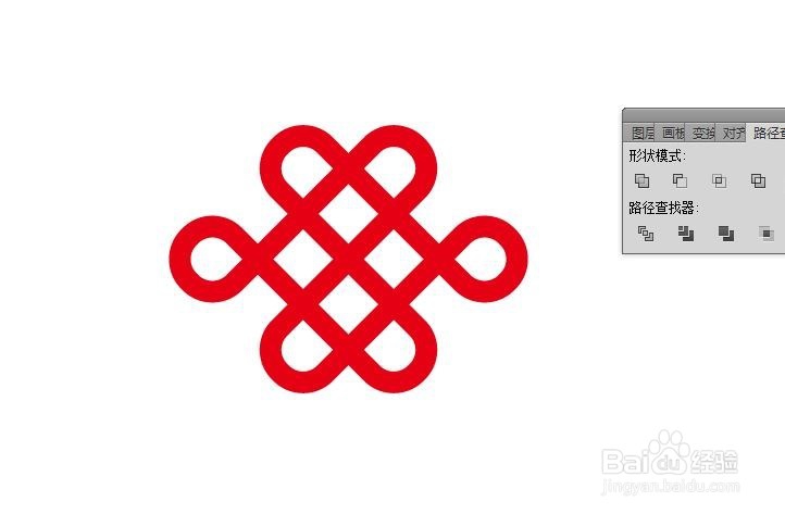 如何用AI的圆角滤镜快速制作一个中国结LOGO