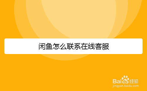 闲鱼怎么联系在线客服