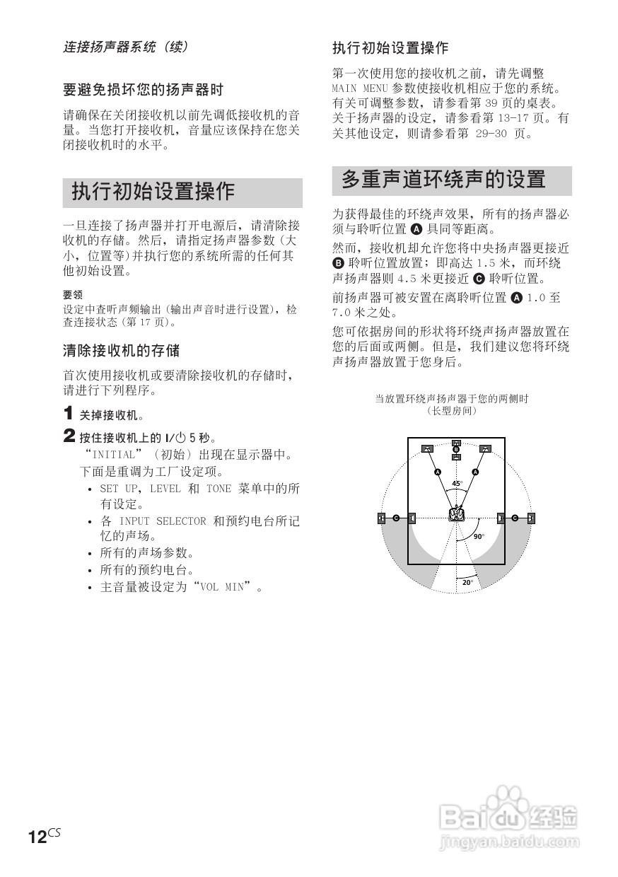 索尼STR-SL40功放使用说明书:[3]