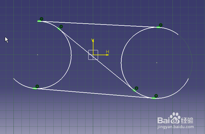 catia草图绘制：[6]维草图绘制之画双切线