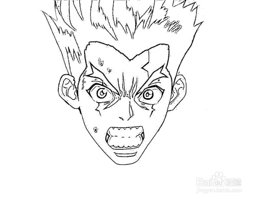 简笔画-如何画q版人物石神千空的简笔画