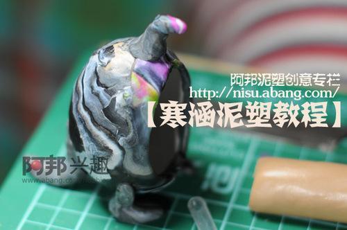 怎样用软陶把鸡蛋壳制作成袋鼠名片夹
