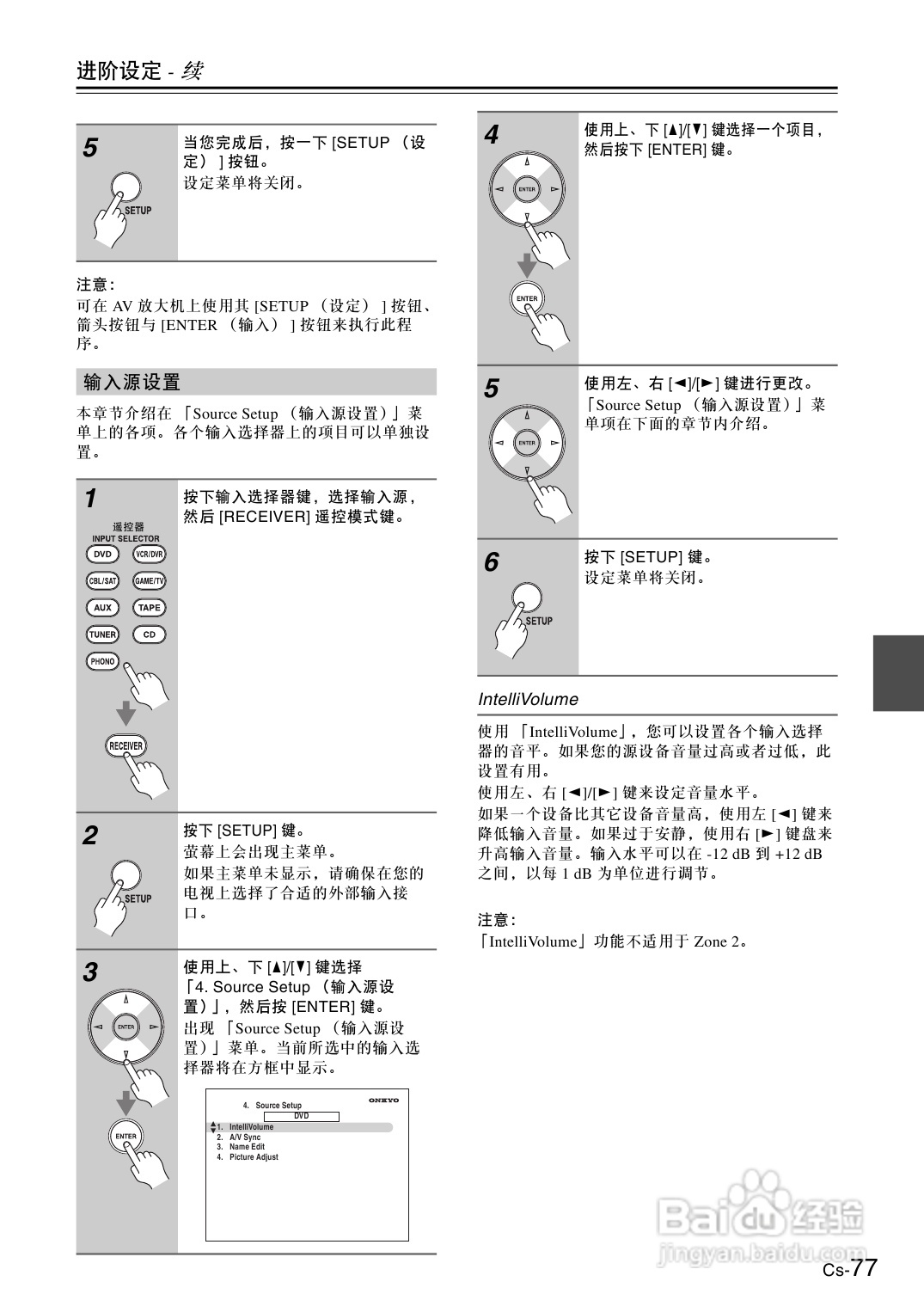 安桥AV放大机TX-SA706型使用说明书:[4]