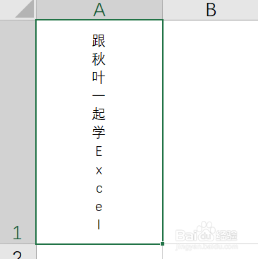 Excel表格文字设置成竖排技巧