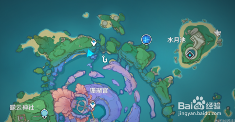 原神2.1稻妻隐藏任务远海牧人的宝藏宝箱位置图