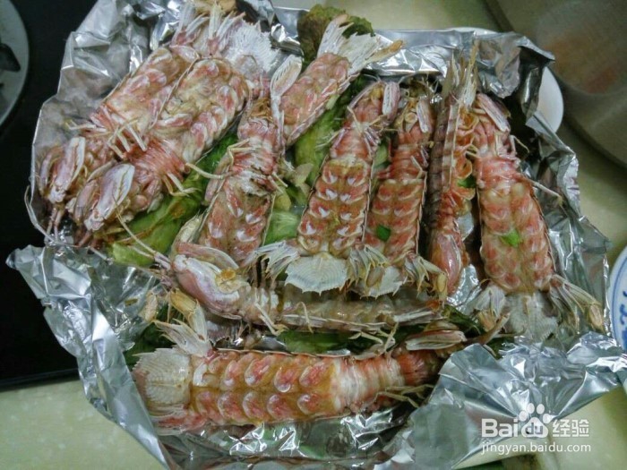 烤箱版虾蛄做法