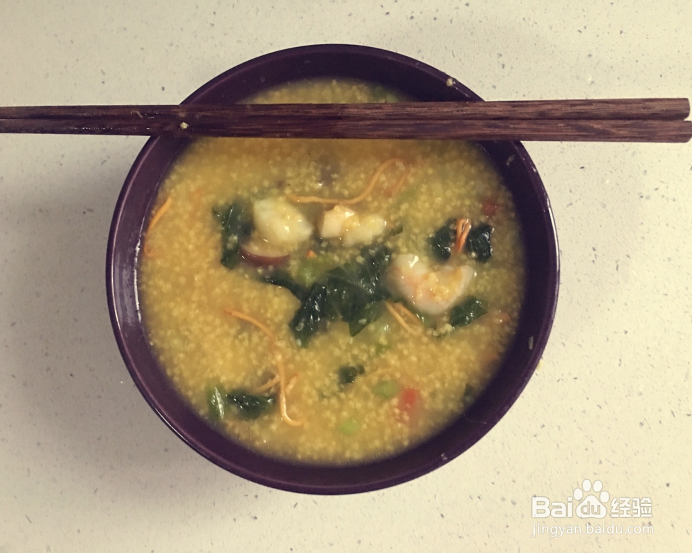 香浓的海鲜小米粥