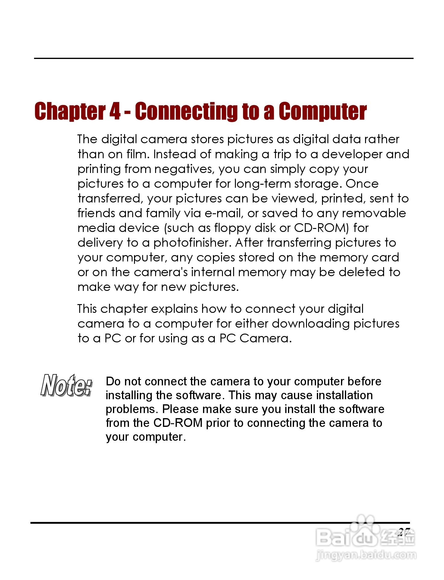 Rollei D20型数码相机说明书:[4]