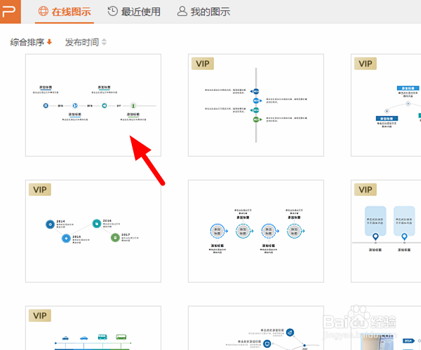 wps怎么在ppt中插入时间轴