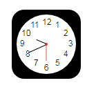 html+CSS3实现iOS7扁平化clock图标
