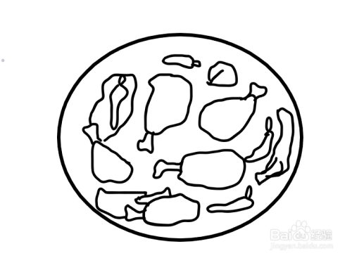 美食黄焖鸡怎么画-百度经验