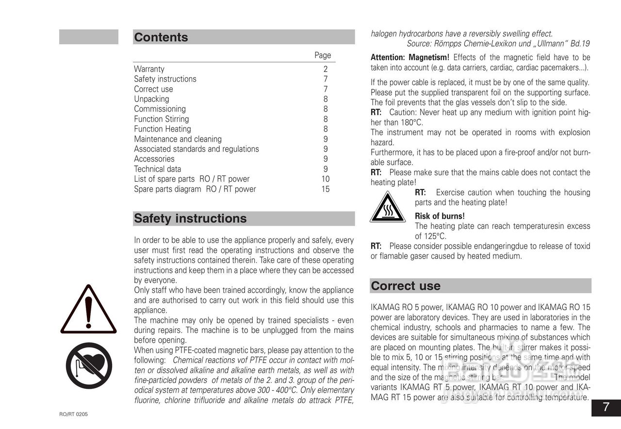 IKA RO10高效10点磁力搅拌器使用说明书