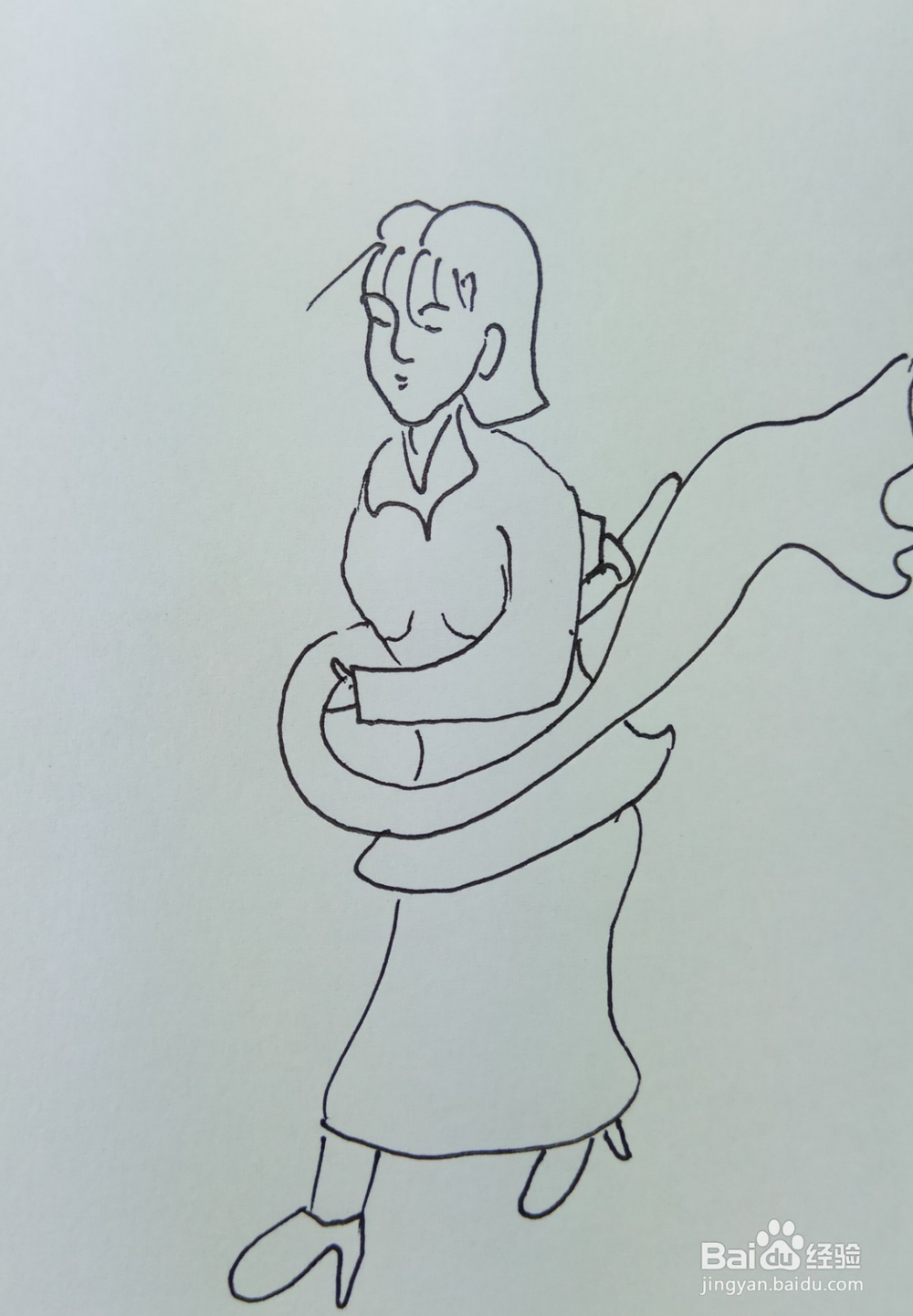 怎样画儿童简笔画“尽情的跳舞”