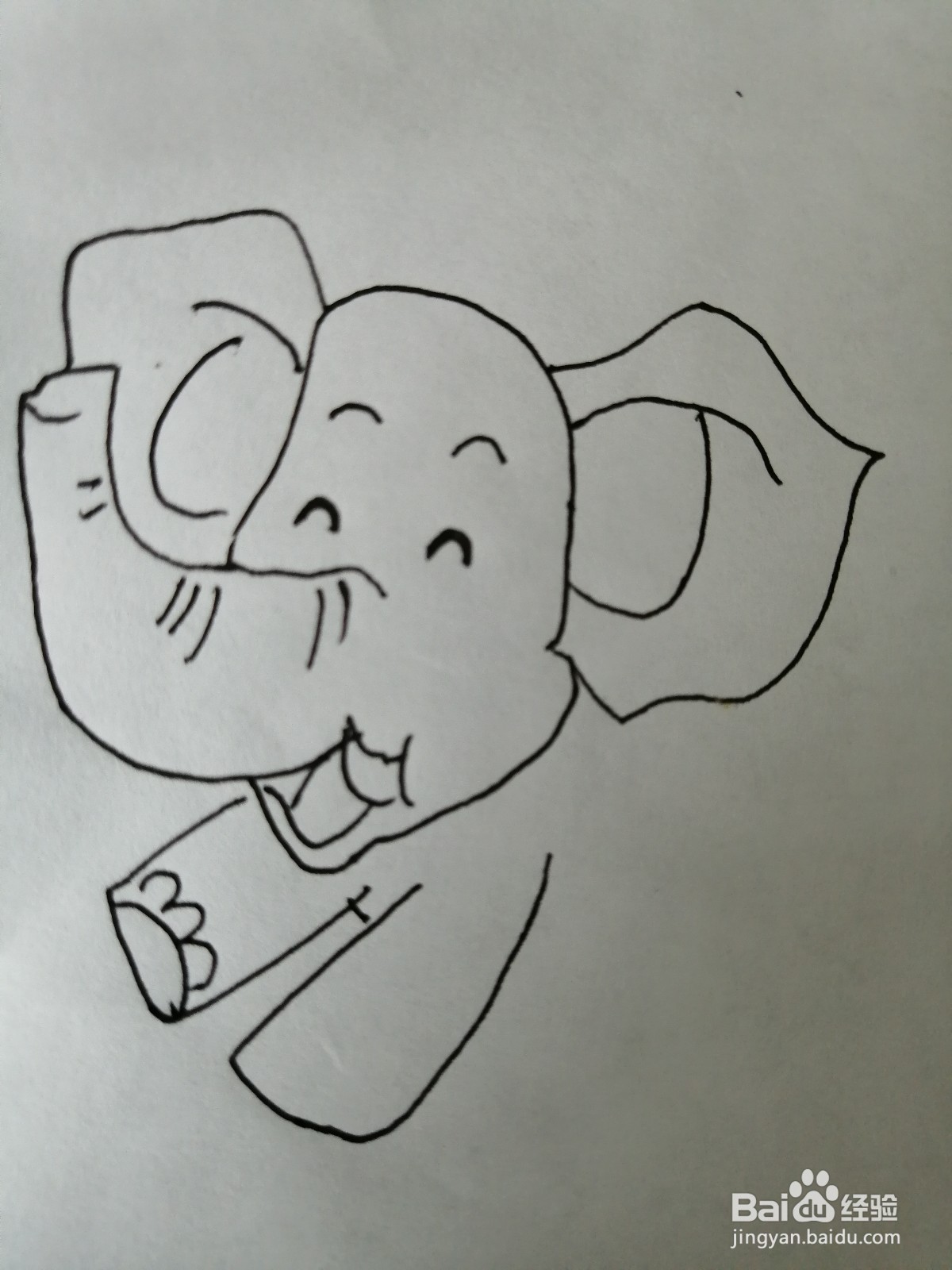 大象简笔画怎么画