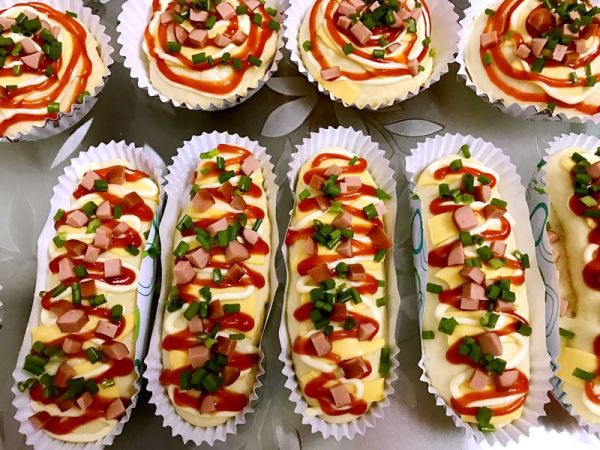 葱香芝士肠仔面包