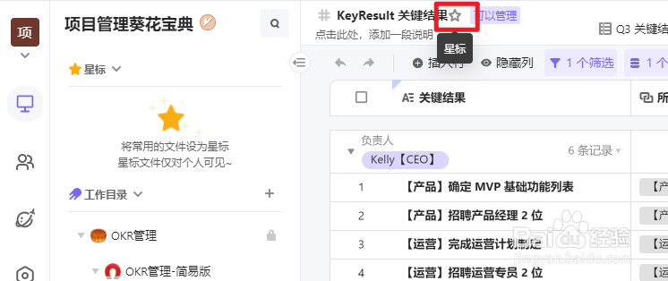 vika维格表如何将文件设为星标