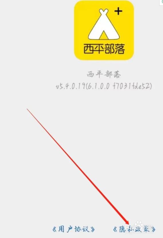 西平部落是怎么查看隐私政策的
