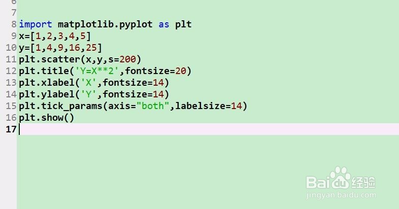 如何使用python的matplotlib模块画散点图