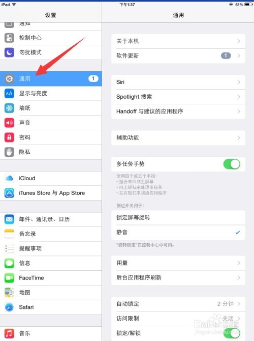 ipad的小圆点怎样能调出来？