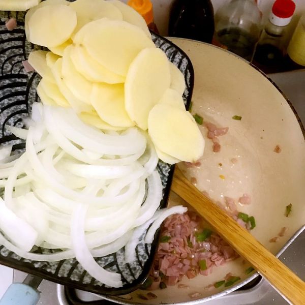 火腿鸡蛋煎土豆