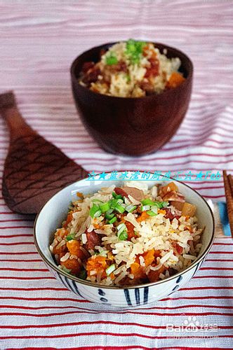 让米饭吃的有滋有味 火腿南瓜饭