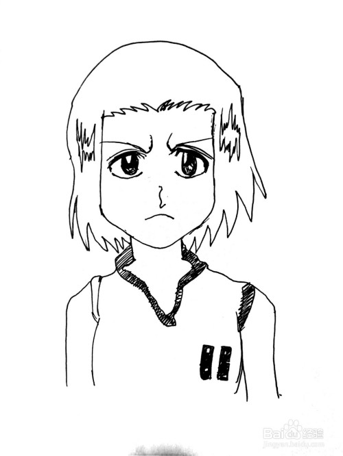 《死神》系列之黑崎夏梨简笔画