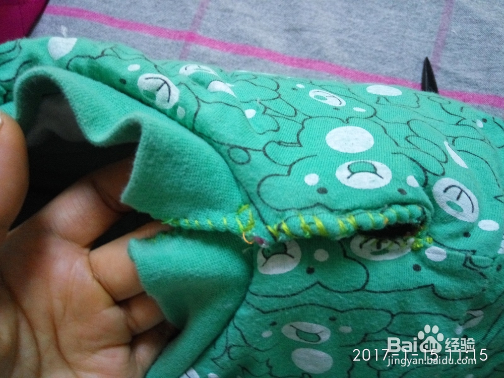 小孩衣服套头改开口
