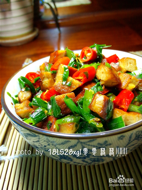 私房菜：韭菜炒豆干