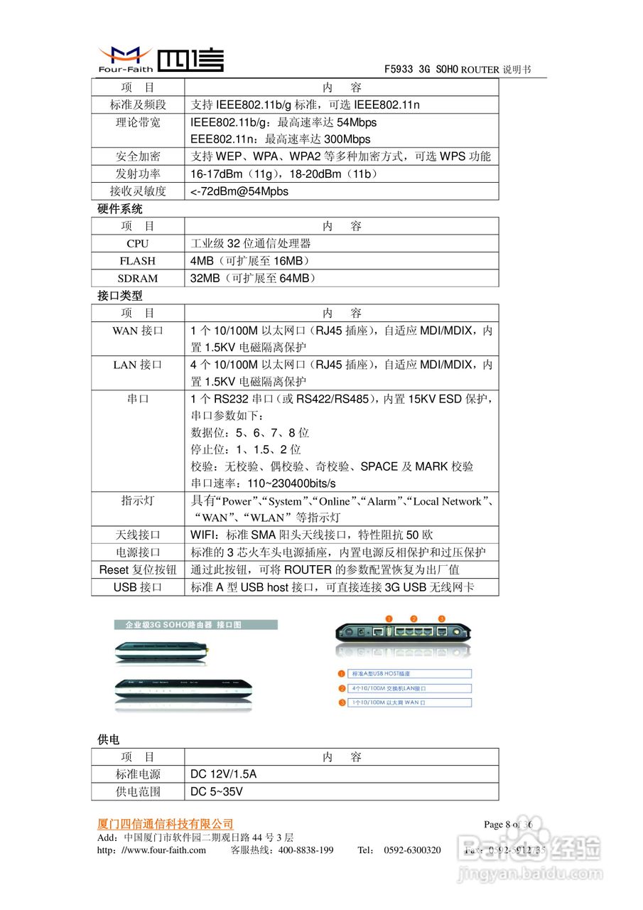 四信F5933 3G SOHO ROUTER使用说明书:[1]