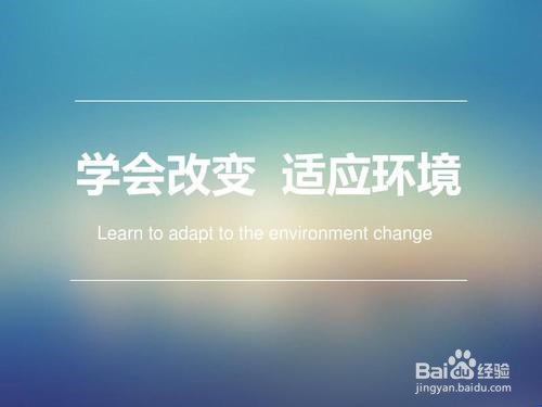 如何适应新工作环境?