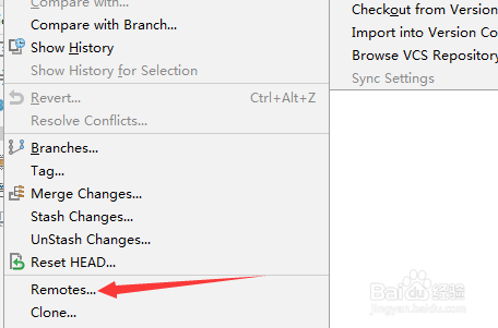 pycharm怎么git remotes远程仓库列表删除