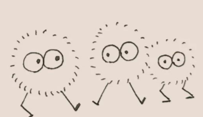 手绘简笔画之小煤球的画法