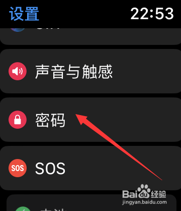 苹果手表锁屏密码怎么设置