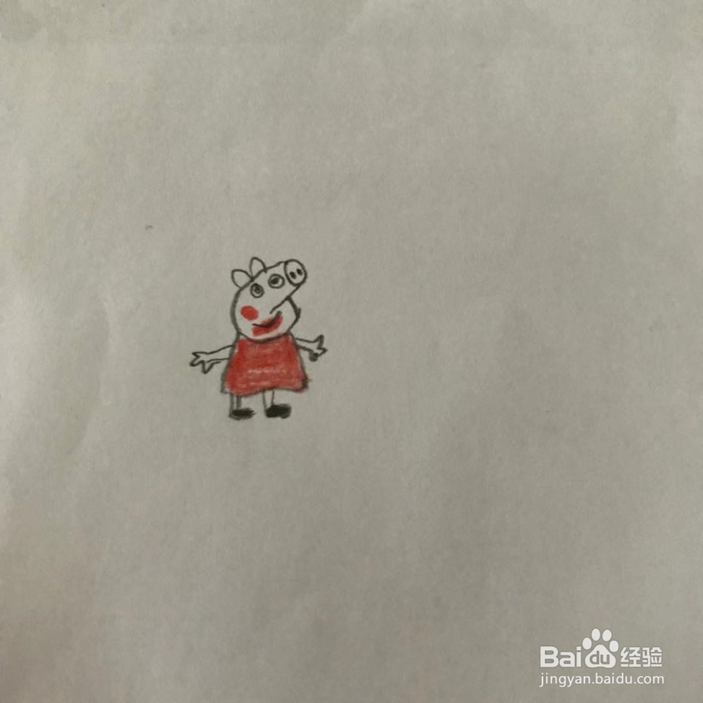 小猪佩奇怎么画呢