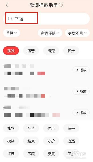 网易云音乐歌词押韵助手怎么打开