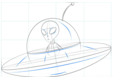 外星飞船怎么画母舰图片