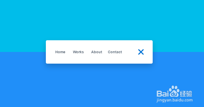html5+css3弹性展开动画的导航菜单