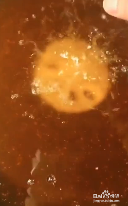 油炸莲藕片的制作流程