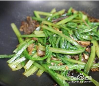 豆豉鲮鱼油麦菜的正宗做法