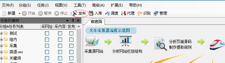火车头dedecms发布配置