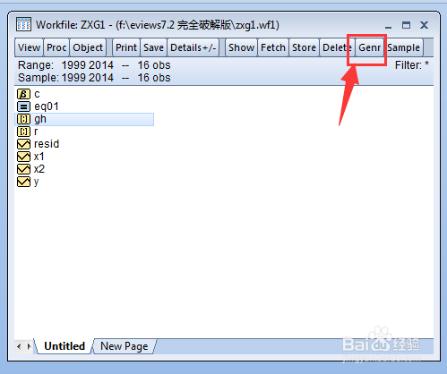 使用Eviews 7做自相关问题的检验